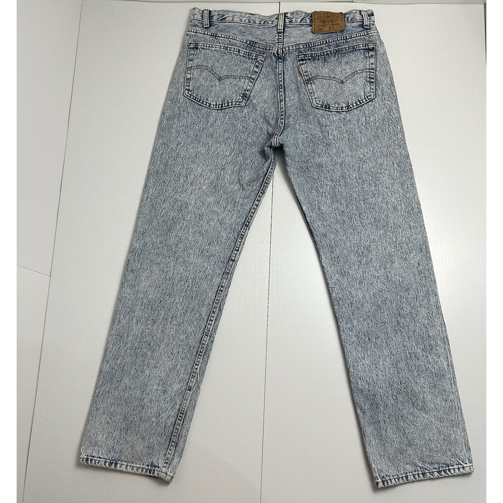 Vintage 90'S 80'S LEVI'S 501 XX Button Fly Acid Stone Wash Mens 38X32 USA Cotton